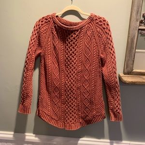 LL Bean signature cable knit sweater